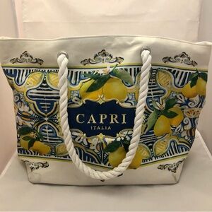 La Divina Capri Rope-Handle Tote